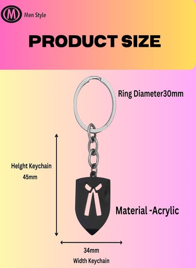 M Men Style Advocate keyring Black keychain for lawyer,judges,and official purpose Key Chain LA501 (Acrylic- Black) - Image 2
