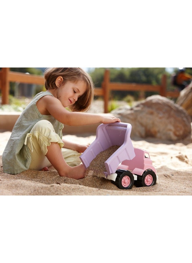 Green Toys Green Toys Dump Truck, Pink/Purple CB - Pretend Play, Motor Skills, Kids Toy Vehicle. No BPA, phthalates, PVC. Dishwasher Safe, Recycled Plastic, Made in USA.  - Image 2