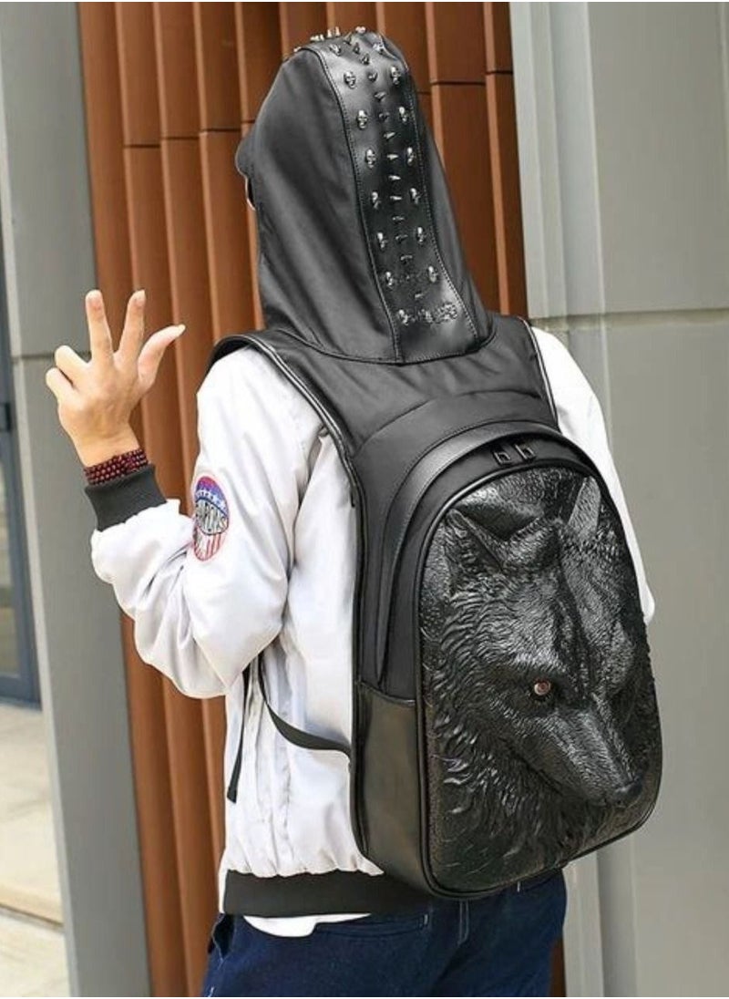 Generic - Embrace the Night's Enigma with Rossie Viren's Dark Werewolf Backpack! | Versatile Stylish Durable | Trendy Practical Fashionable | Best Deals Modern Affordable | Gender-Inclusive - Image 1