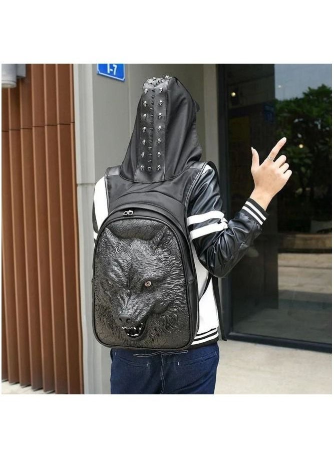 Generic - Embrace the Night's Enigma with Rossie Viren's Dark Werewolf Backpack! | Versatile Stylish Durable | Trendy Practical Fashionable | Best Deals Modern Affordable | Gender-Inclusive - Image 1