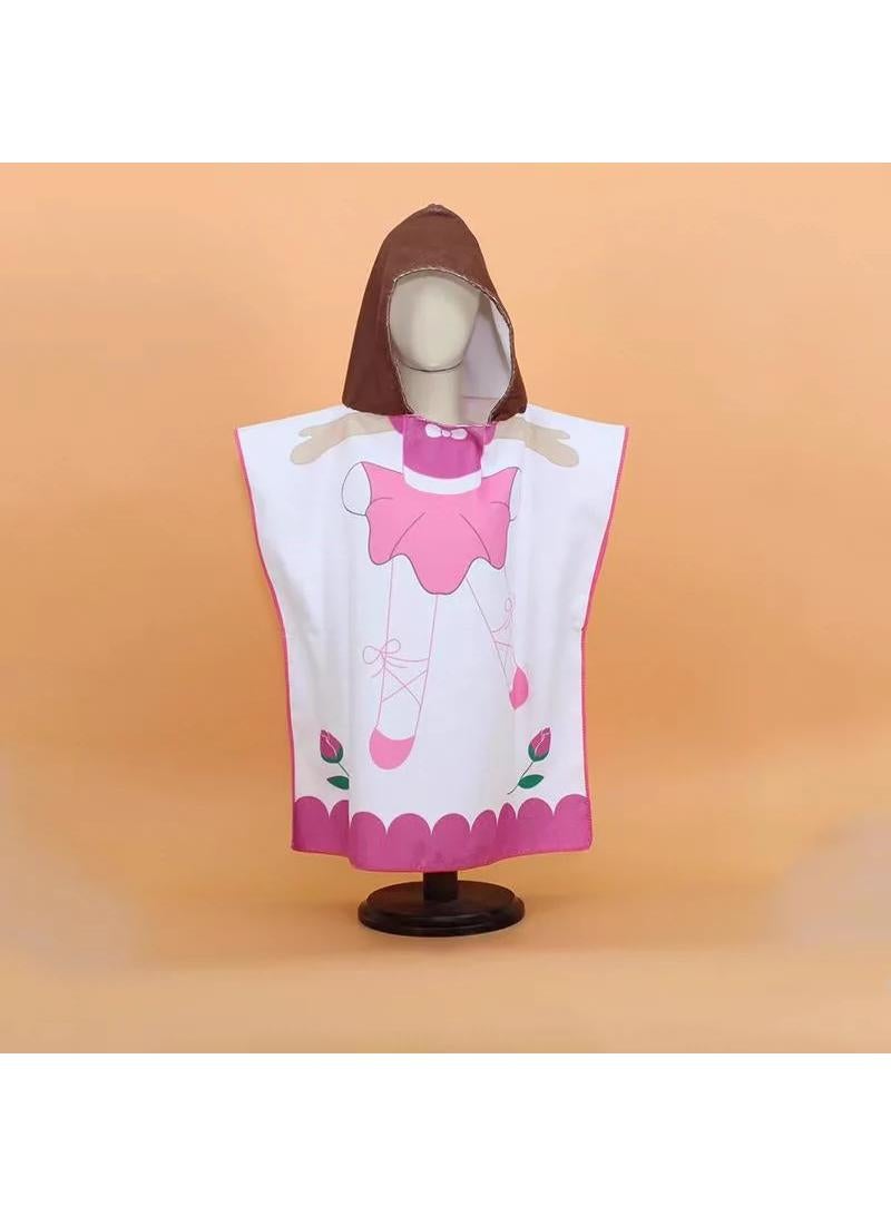 Y&D 60*120cm Printed Quick Drying Hooded Soft Bath Towel - Image 1