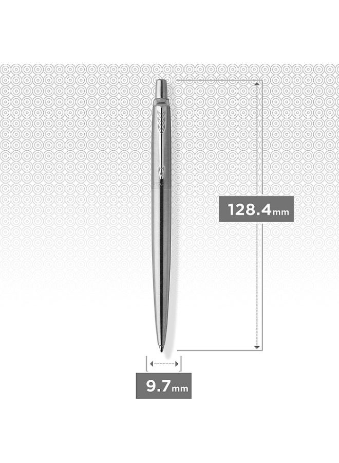 Parker Jotter Stainless Steel Chrome Trim Ballpoint Pen, Gift Boxed - Image 3