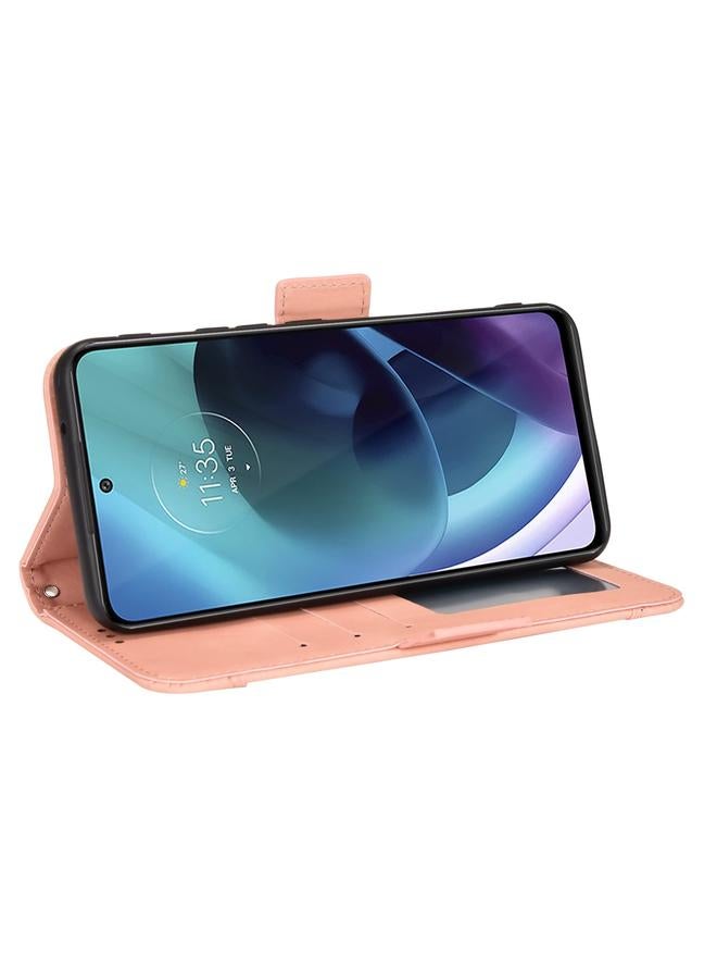 S-TOP Case For Motorola Moto G71 5G Skin Feel Calf Pattern Leather Phone Case - Image 5