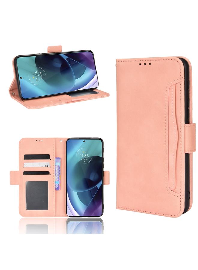 S-TOP Case For Motorola Moto G71 5G Skin Feel Calf Pattern Leather Phone Case - Image 1