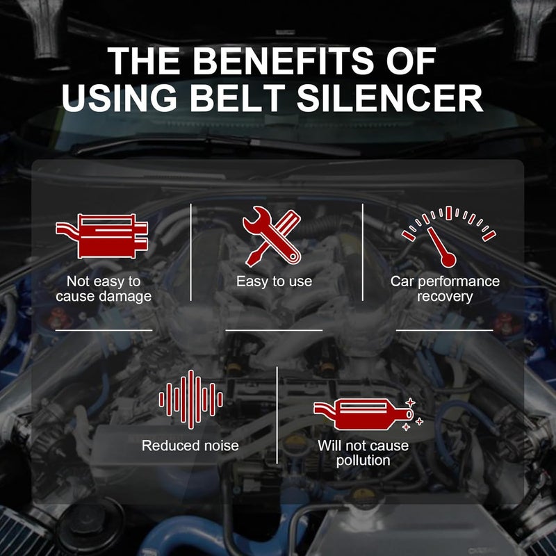 Belt Dressing Sprayer AEngine Silencers 100ml for Vehicles Eliminates Sounds Improves Lubrication Engine Silencers Sprayer - Image 4