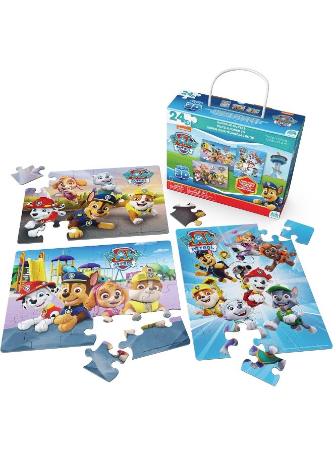 Spin Master Games Puzzle 3D Patrulla Canina Paw Patrol 3 x 24 pieces for Kids Ages 4 years and above - Image 1