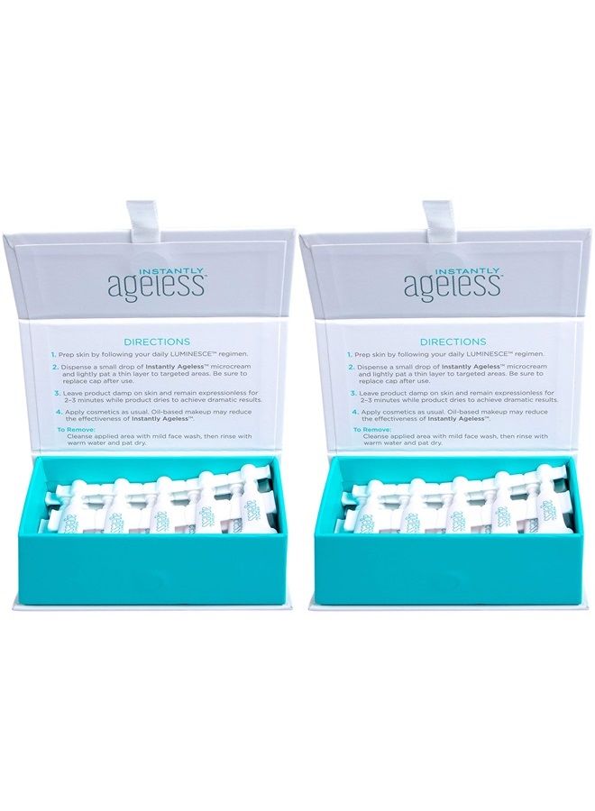 Instantly Ageless Facelift in A Box - Instant Eye Bag Remover Puffiness - 2 Boxes of 25 Vials - Instant Under Eye Bags Remover - Wrinkle Tightener - Instant Wrinkle Remover for Face Instant Lift