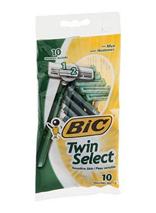 Bic Twin Select Sensitive Skin Disposable Shaver For Men Pack Of 12 (10 Razors Per Pack) - Image 2