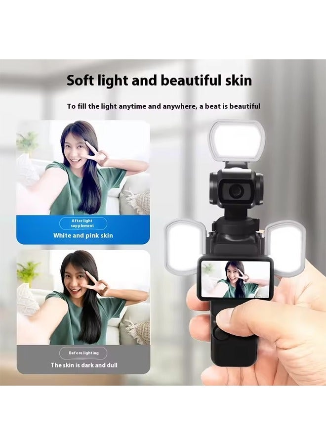 نيوير ضوء تعبئة NEEWER لكاميرا DJI Pocket3 الرياضية، ضوء تعبئة مغناطيسي مخصص، 2800-6500 كلفن، ضوء تعبئة كاميرا Pocket3 - Image 3