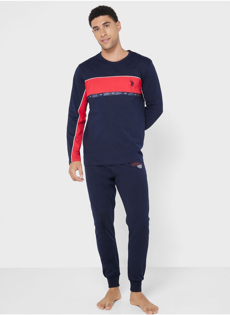 U.S. Polo Assn. - Crew Neck T-Shirt Pyjama Set - Image 1