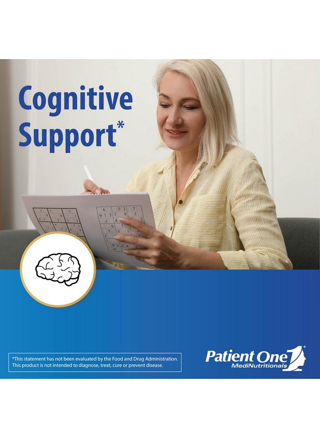 Patient One Patient One NeuroOne | Supplement to Support Memory, Cognition, Mood and Focus* | with Citicoline, Acetyl-L-Carnitine, Gingko and More | 60 Capsules  - Image 4