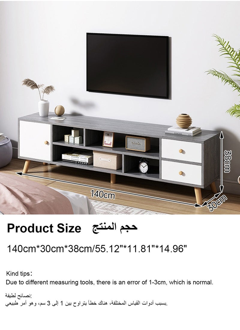Sharpdo Modern Home TV Cabinet Coffee Table Combination Storage Cabinet 140*30*38CM  - Image 4