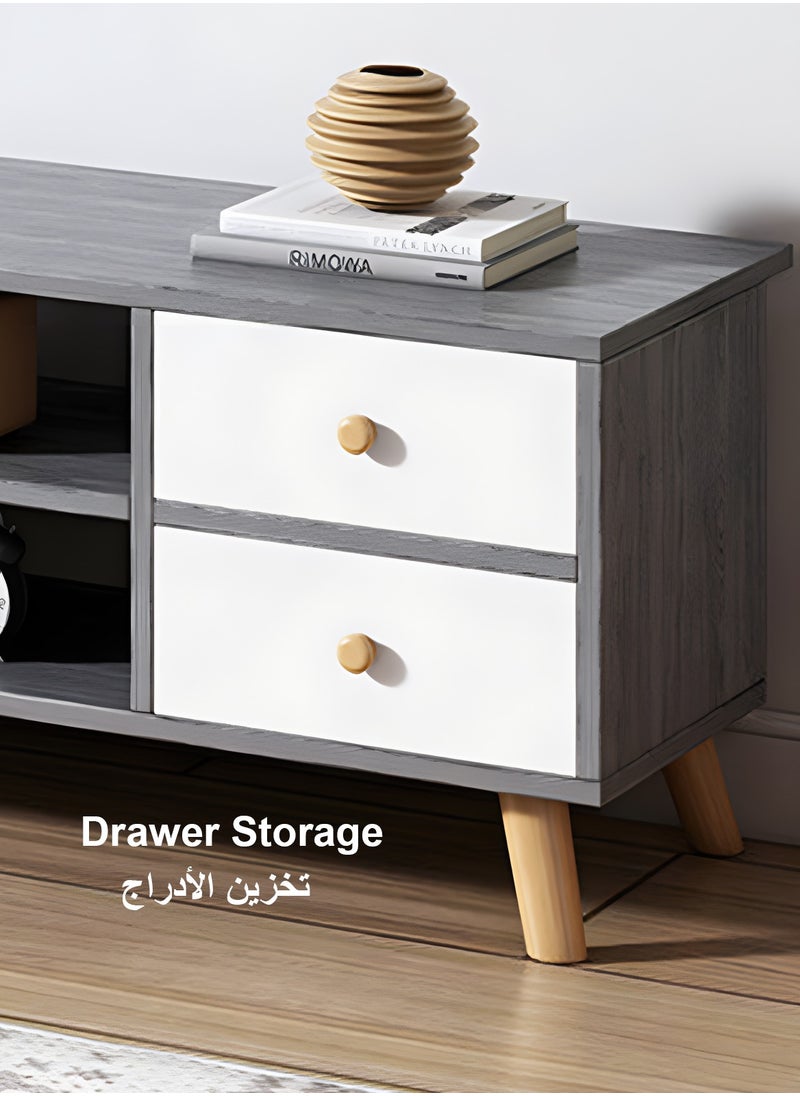 Sharpdo Modern Home TV Cabinet Coffee Table Combination Storage Cabinet 140*30*38CM  - Image 3