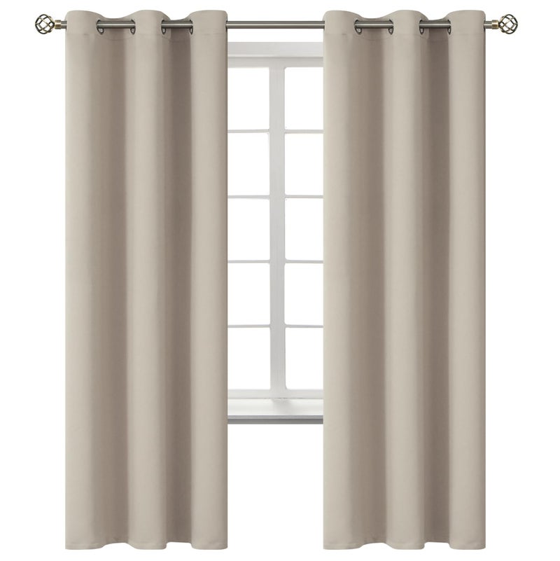 BGment Bgress Room الستائر الستائر 72 بوصة - الستائر الحرارية المعزولة الحرارية ستائر معالجة النافذة لغرفة النوم 2 لوحات 42 × 72 بوصة الجمال - Image 1