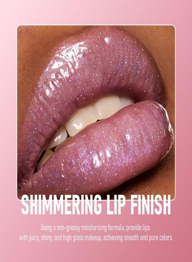 FREEORR Two Tone Layered Lip Gloss, High-Shine Lip Gloss, Shimmer and Buildable Color, Diamond Glitter Lip Luminizer, Nourishing and Hydrating, Plumping, Non-Sticky Lip Oil-01, 0.32 Fl Oz - Image 2