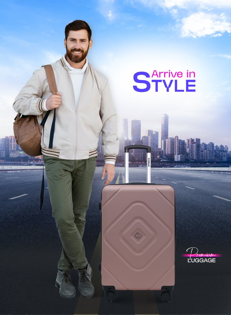 STARLIFE 3 Piece ABS Hard side Trolley Luggage Set Spinner Wheels with Number Lock - Image 5