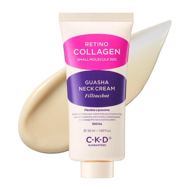 CKD Guaranteed CKD Gua Sha Neck Cream Filltocshot Refill Advanced AntiAging Neck Firming Cream with Massage Roller Visibly Reduces Wrinkles Lifts Tightens Sagging Skin Boosts Elasticity Korean Skincare - Image 1
