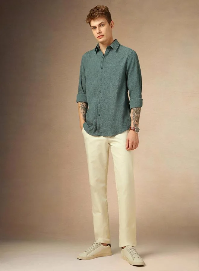 Dennis Lingo Dennis Lingo Textured Long Sleeves Button Down Shirt