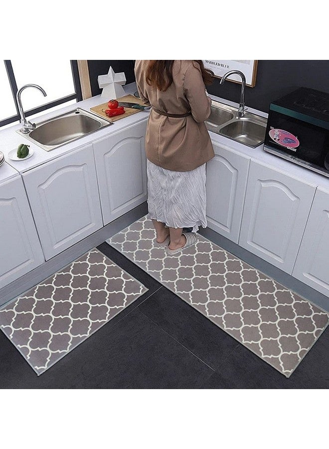 Home-Cloud HomeCloud Rectangular Kitchen Mat | Anti-Slip, Soft, Washable, Printed Designs for Floor, Kitchen & Room (6mm Thick) Pack of 2 Contain (1 Large (41 X 122 Cm) 1 Small 41 X 61 Cm) - Image 1