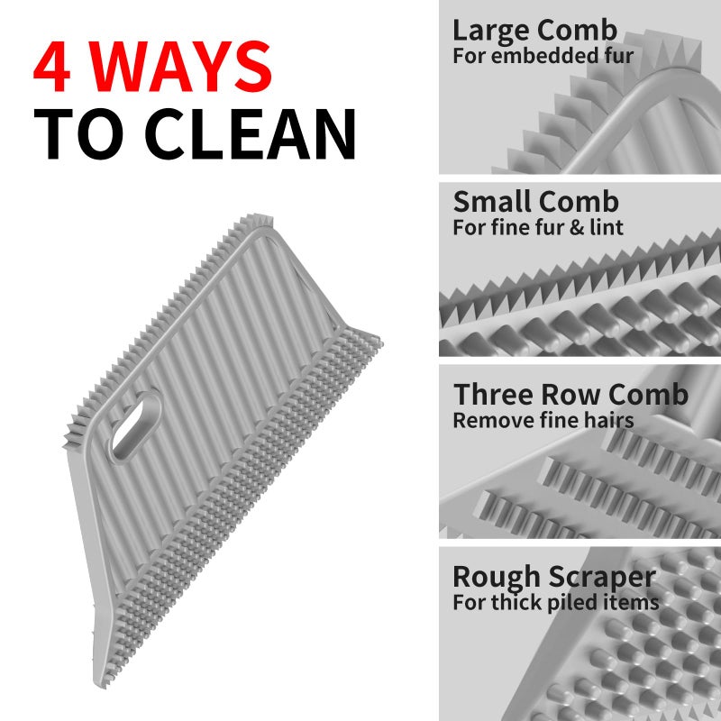 Pet Hair Remover 3-Pack,Dog Cat Hair Remover,Lint Shaver Cleaner Pro,Fur Removal Tool,Portable Carpet Scraper,Fuzz Rollers Hairball Brush for Carpets,Clothes,Car Mats,Couch,Pet Bed,Furniture - Image 5