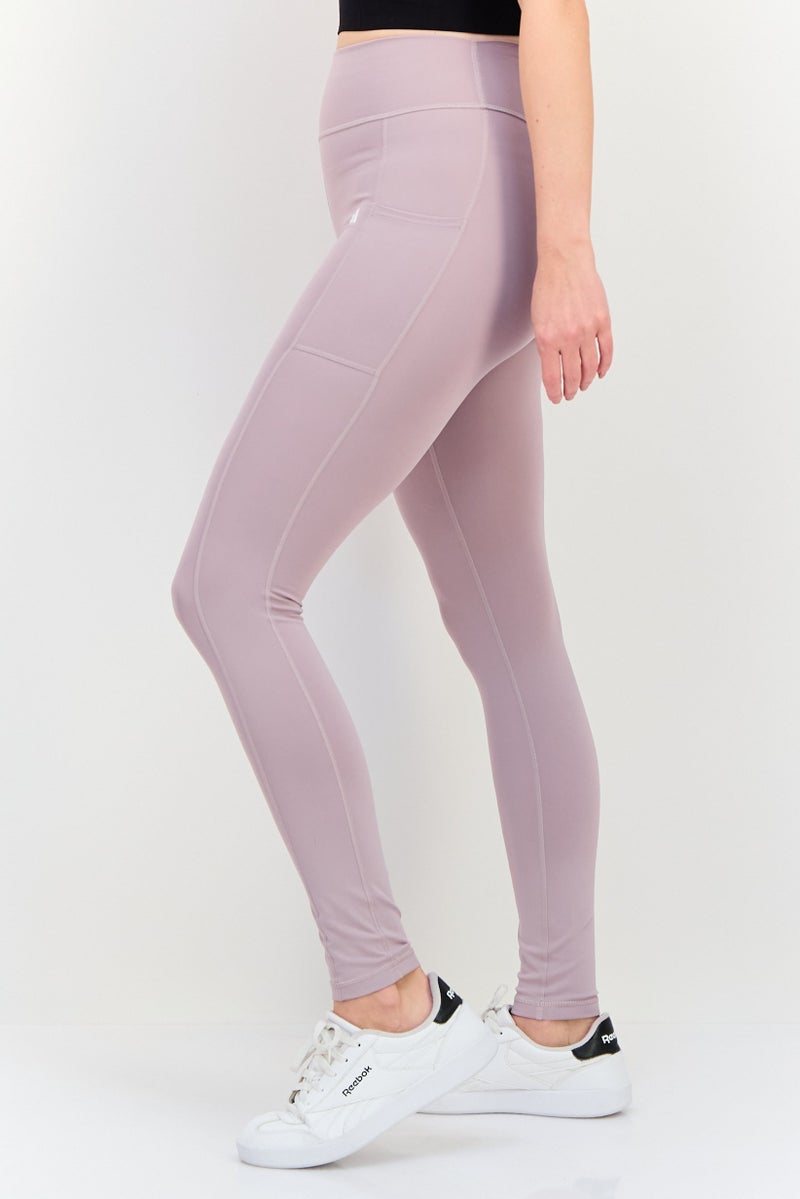 Adidas Women Sportswear Fit Pull On Training Leggings, Old Rose - Image 2