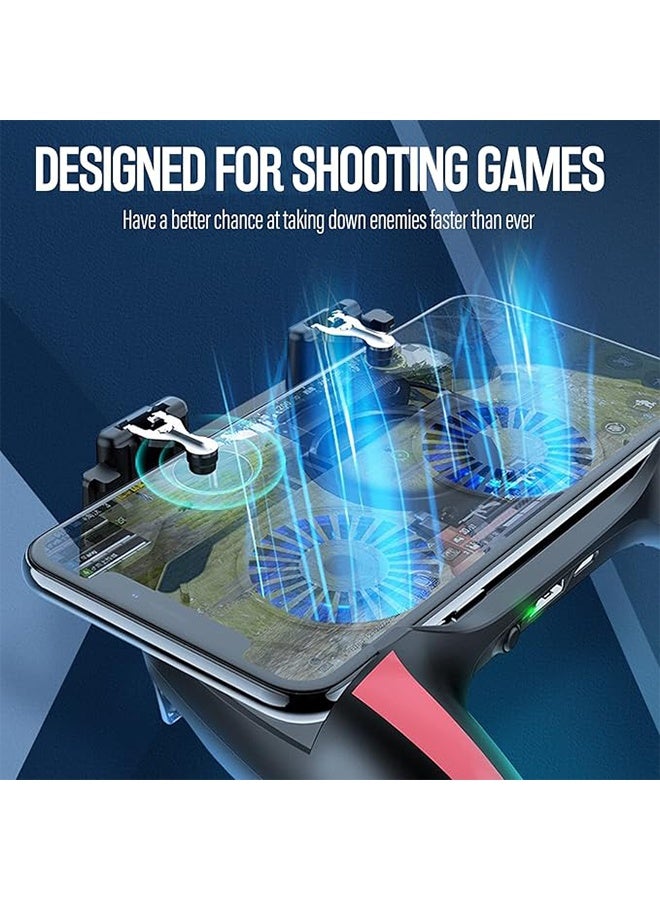 HAVEN Mobile Game Controller with Cooling Fan, with L1R1 Triggers Joystick for PUBG / Call of Duty / Fortnite Mobile Phones Games - 2500mAh - Image 3