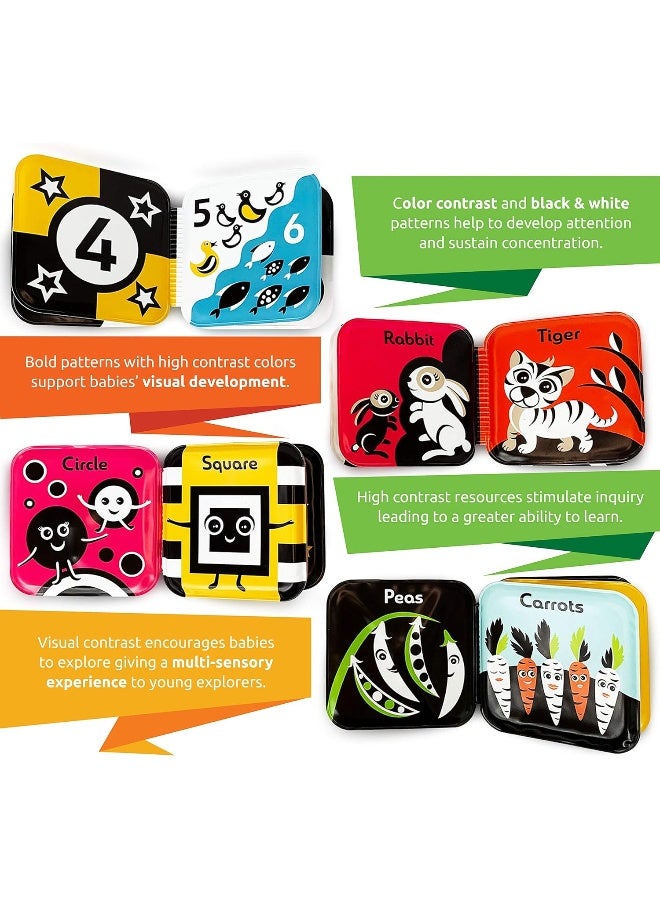 BabyBibi Bath Books â€“ Set of 4 Black and White Waterproof Books - Image 4