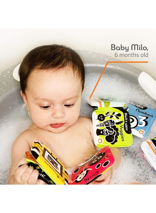 BabyBibi Bath Books â€“ Set of 4 Black and White Waterproof Books - Image 5