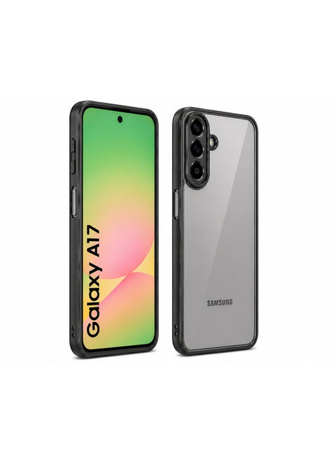 جراب حمايه شفاف مضاد للاصفرار ومقاوم للصدمات متوافق مع Samsung Galaxy A17 (شفاف)