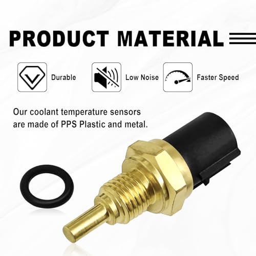 SYudwen Engine Coolant Temperature Sensor Replaces# TX37, 37870PJ7003 Compatible with Honda Prelude Civic del Sol Insight CR-V CRX Accord Odyssey Pilot, Isuzu Oasis, Acura MDX CL NSX Integra TL RL - Image 4