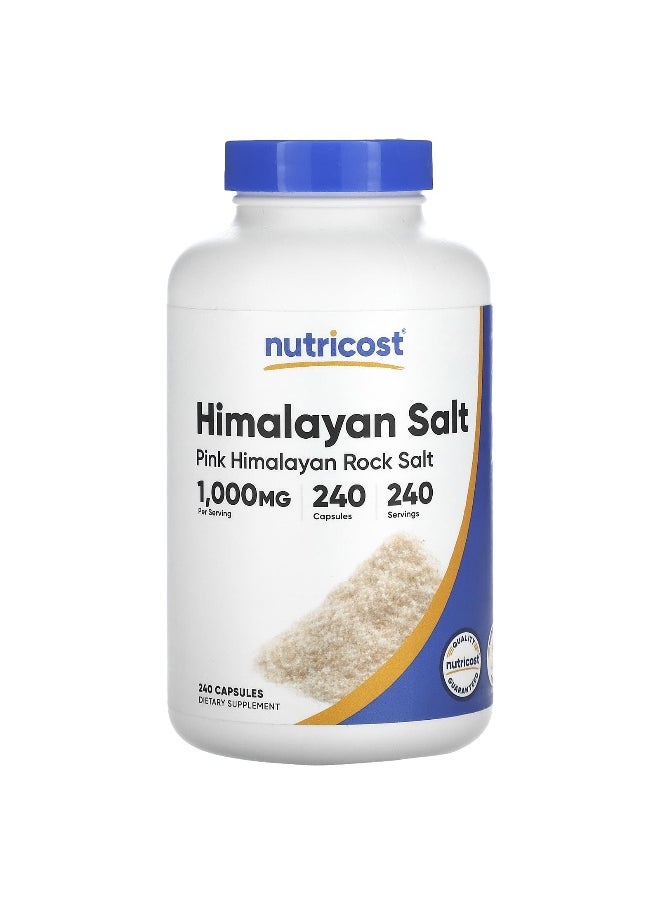 Nutricost - Nutricost, Himalayan Salt , 1,000 mg , 240 Capsules - Image 1