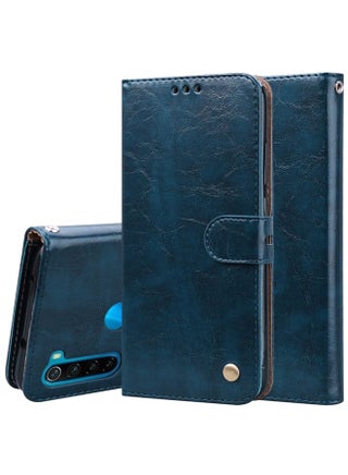 Case Cover For Xiaomi Redmi Note 8 Business Style Oil Wax Texture Horizontal Flip Leather Case, with Holder & Card Slots & Wallet Blue - pzsku/ZAC6313832121BC7BEFAEZ/45/_/1711235200/28bddcc3-0d32-48a7-857d-bd52885c65e2