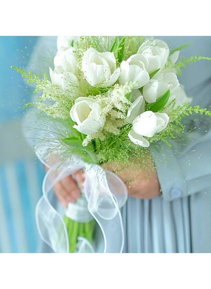 NIBEMINENT 8pcs, 1.57 inch x 10 yards (Total 80 yards) Fishtail Ribbon Flower Packaging Ribbon Bow Wavy Yarn Floral Yarn Ribbon, Ribbons for Bouquets, Craft Supplies, Fabric, Handmade Wedding Bouquets Material, Gift Packaging Materials, Cake Decor Ribbon, Wedding Decor, Party Decor, Gift Decor - Image 4