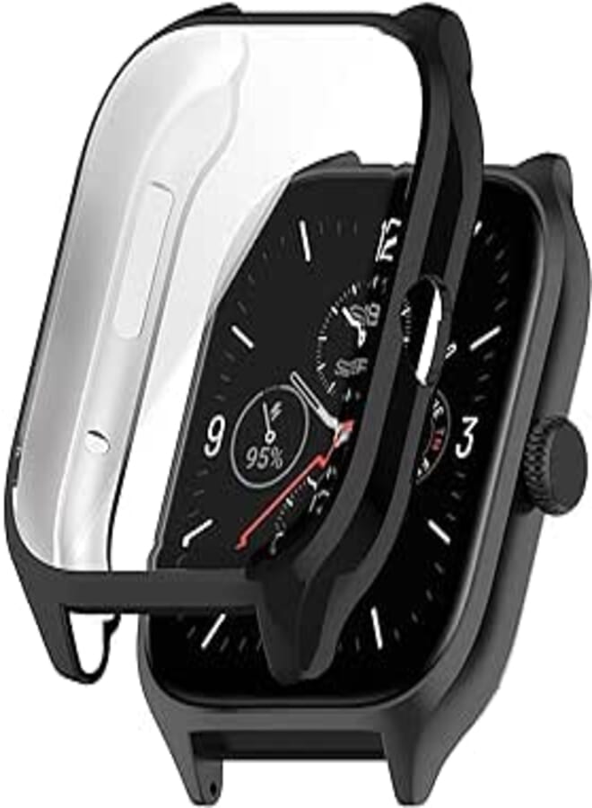 Next stotre TPU Screen Protector Case Compatible with Amazfit GTS 4 (2022) All-Inclusive Anti-Drop Electroplate Cover (Amazfit GTS 4) (Black)