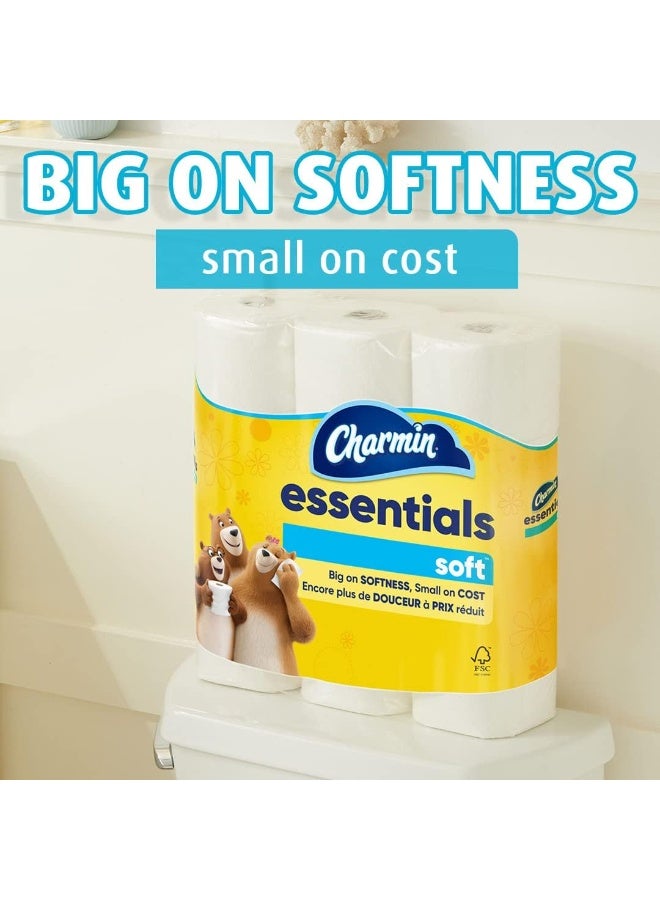 Charmin Essentials Soft Mega 2 Ply Toilet Paper 12 Rolls=48 Regular - Image 3