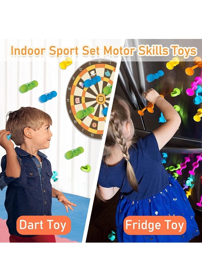 Bath Toys 27 PCS Suction Toys Sensory Toys for Kids Ages 4 to 8 Boys Girls Stress Release Toys Travel Toys Suction Cup Toys Silicone  - Image 5