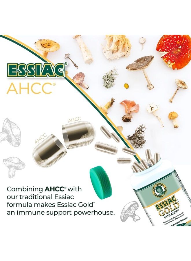 Essiac مستخلص الذهب مع مستخلص الفطر من مكمل AHCC لتعزيز دعم المناعة - 60 كبسولة | مزيج قوي من مضادات الأكسدة للمساعدة في تعزيز الصحة العامة والرفاهية - Image 5