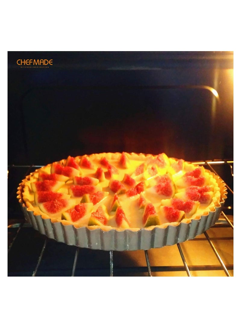 شيف ميد 9.5 بوصة دائرية تارت بان مع قاع فضفاض قابل للإزالة - Image 5