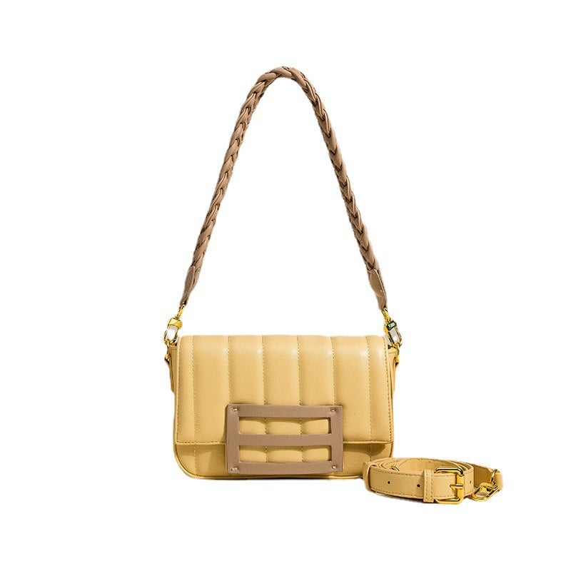 2023 New Arrival All-Match Fashionable Chaohai Salt Blue Underarm Bag Handmade Woven Shoulder Bag Women'S Niche Light Luxury Crossbody Bag - Image 3