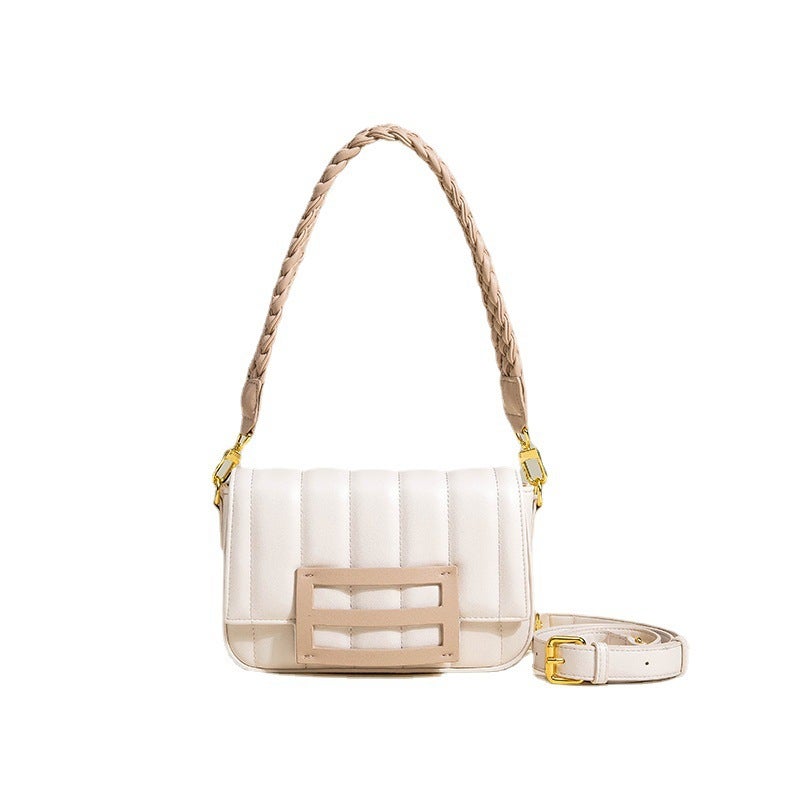 2023 New Arrival All-Match Fashionable Chaohai Salt Blue Underarm Bag Handmade Woven Shoulder Bag Women'S Niche Light Luxury Crossbody Bag - Image 4