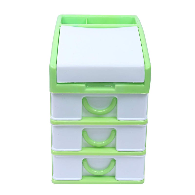 Kuber Industries Kuber Industries Plastic Four Layer Drawer Storage Cabinet Box GreenCTKTC25144  - Image 1