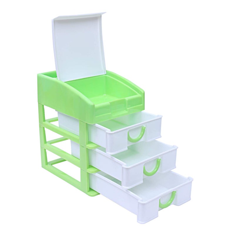 Kuber Industries Kuber Industries Plastic Four Layer Drawer Storage Cabinet Box GreenCTKTC25144  - Image 5