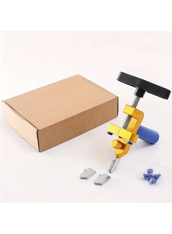 1 Set Roller Multi-Function Integrated Cutter Glass Tile Opener Manual Dual-Purpose Tool For DIY And Professional Projects Portable And Easy To Use Suitable For Thick Glass Ceramic Tiles Mirror Finish - Image 3