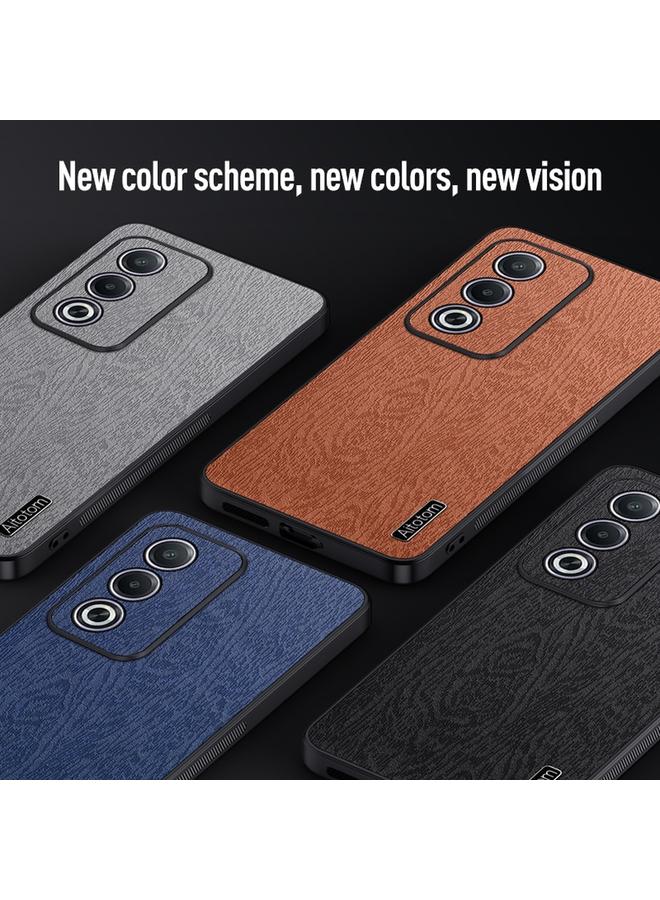 اس-توب جراب هاتف OPPO A3 Pro مصنوع من جلد لحاء الشجر الهندي المقاوم للصدمات - Image 5