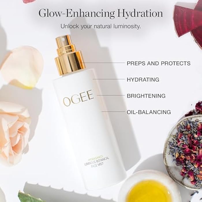 Ogee Rose Botanical Face Mist – Hydrating Organic Vegan Facial Mist, 90ml - Image 3