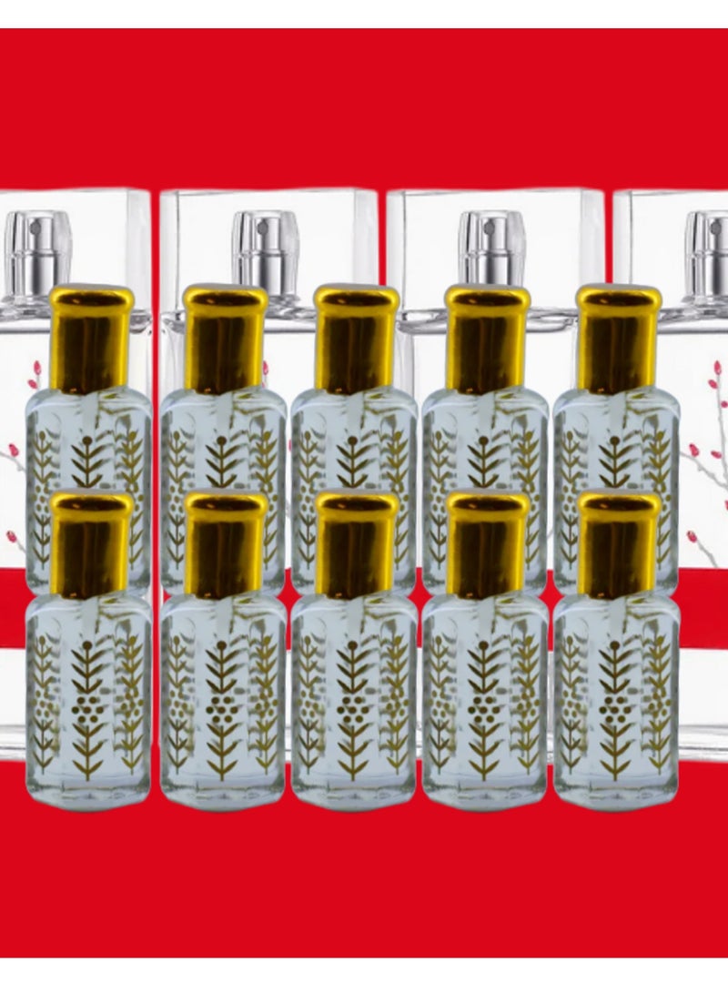 10 قطع زيت عطري ان ريد نسائي الشفاف الأصلي 12مل