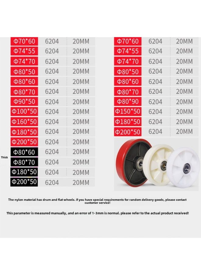 Generic - Nuo Li Manual Hydraulic Forklift Parts Daquan Niuli Aojin Hand Pull Handling Forklift Wheel Ground Cattle Parts Daquan-Specification:6204 Special Bearings, Purchase More Than 4 Pieces And Ship - Image 1