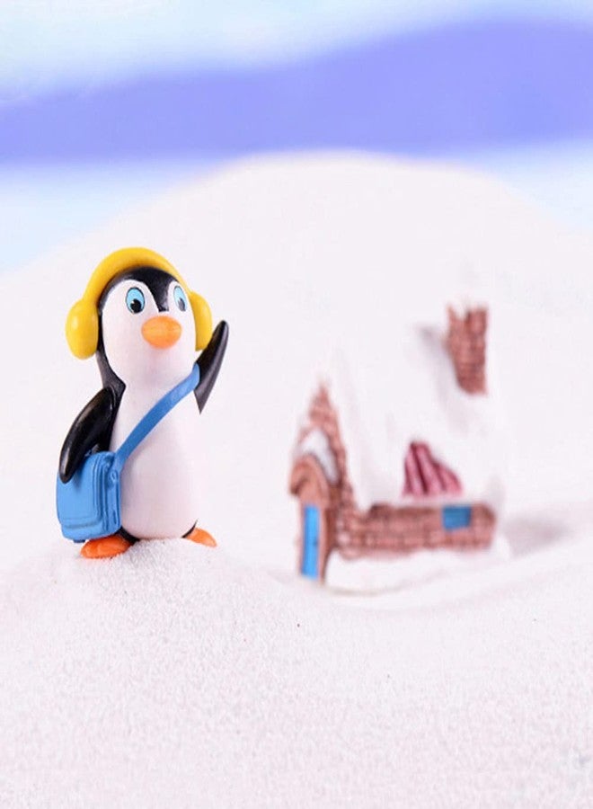 MAOMIA 8 Pcs Cute Penguin Figures Mini Penguin Figurines Collection Playset Cake Topper Fairy Garden Party Decoration - Image 3