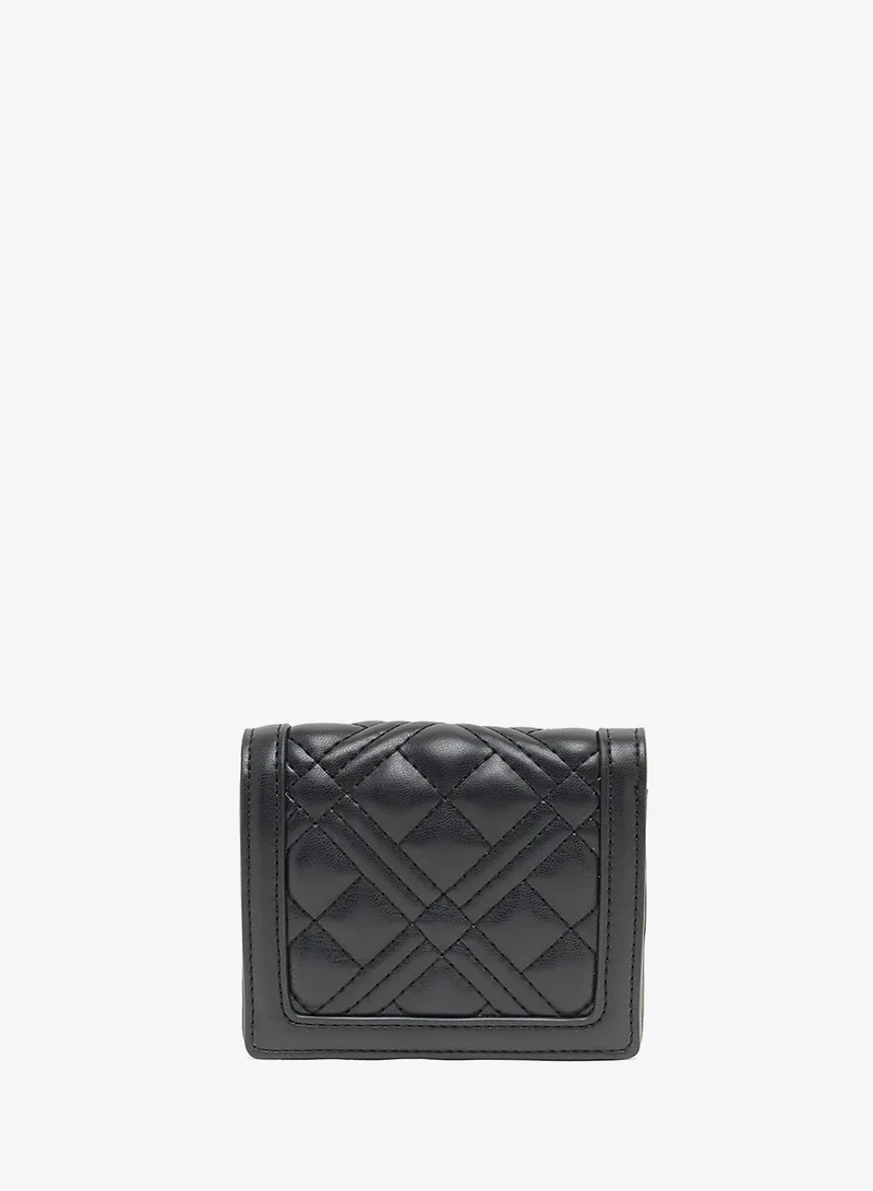 Love Moschino Logo bi fold wallets