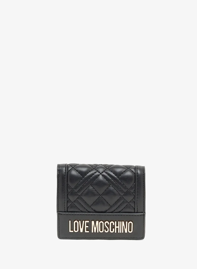 Love Moschino Logo bi fold wallets